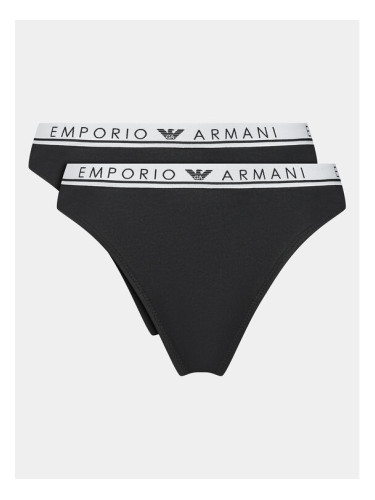 Emporio Armani Underwear Комплект 2 чифта бикини 163337 3F227 00020 Черен