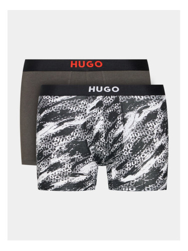Hugo Комплект 2 чифта боксерки 50501385 Черен