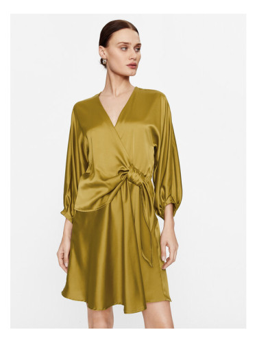 Please Коктейлна рокля A1UYAYP000 Зелен Regular Fit