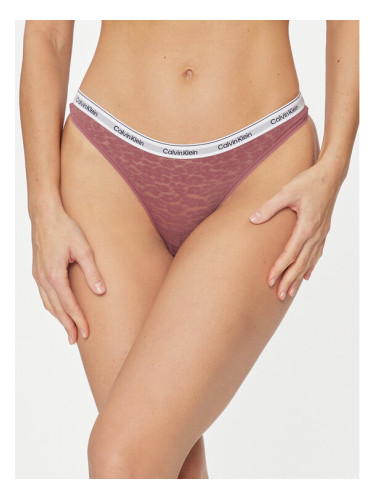 Calvin Klein Underwear Дамски бикини тип бразилиана 000QD5049E Розов