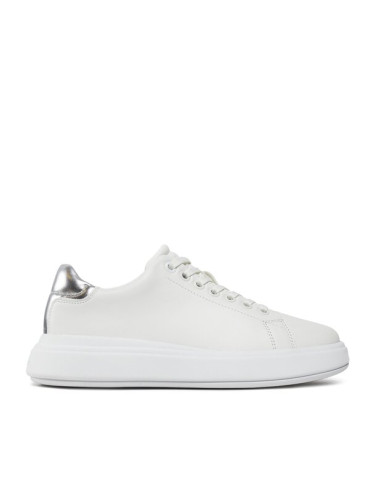 Calvin Klein Сникърси Raised Cupsole Lace Up Lth Bt HW0HW02005 Бял