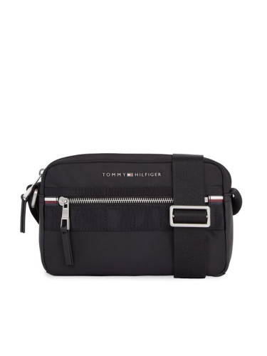 Tommy Hilfiger Мъжка чантичка Th Elevated Nylon Ew Reporter AM0AM11572 Черен