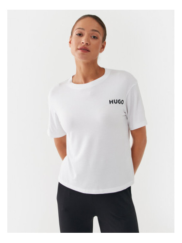 Hugo Тениска на пижама Unite 50490707 Бял Relaxed Fit