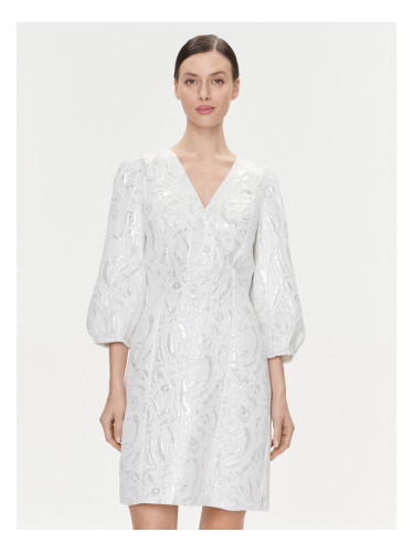 Bruuns Bazaar Коктейлна рокля Macluar BBW3661 Бял Regular Fit