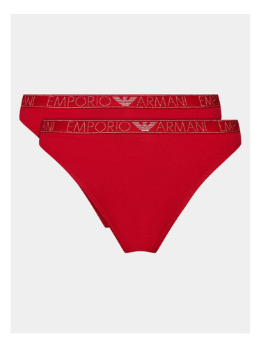 Emporio Armani Underwear Комплект 2 чифта бикини 164752 3F223 00173 Червен