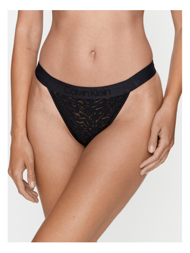 Calvin Klein Underwear Дамски бикини тип бразилиана 000QF7347E Черен