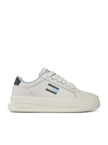 Tommy Jeans Сникърси Tjw City Flatform EN0EN02500 Екрю