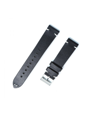 Кожена каишка 22 мм, черна, RMN-GLB065-22L-1A