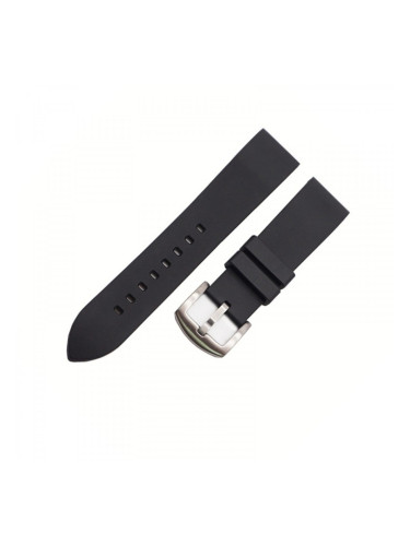 Каучукова каишка 22 мм, черна, RMN-RWB001-22P-1A