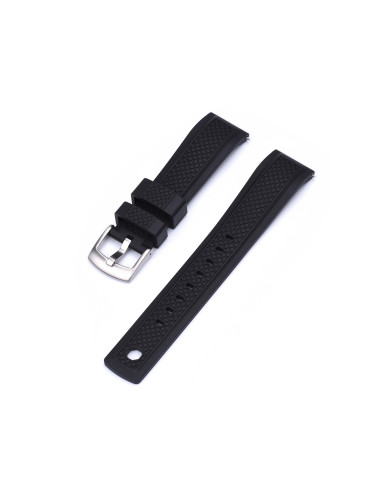 Каучукова каишка 20 мм, черна, RMN-RWB042-20P-1A