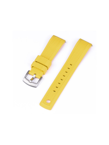 Каучукова каишка 22 мм, жълта, RMN-RWB042-22P-9A