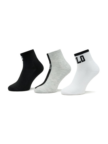 Комплект 3 чифта дълги чорапи дамски Polo Ralph Lauren 455908159002 White