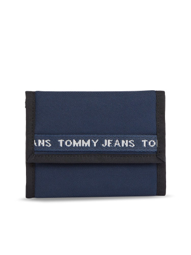 Мъжки портфейл Tommy Jeans Tjm Essential Nylon Trifold AM0AM11720 Тъмносин