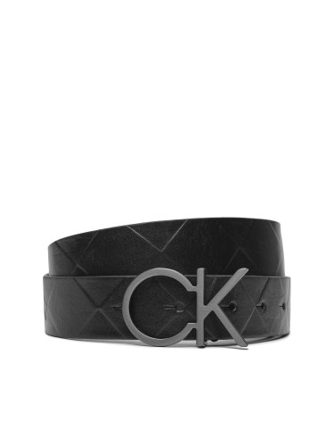 Дамски колан Calvin Klein Re-Lock Quilt Ck Logo Belt 30Mm K60K611102 Черен