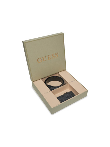 Компелкт калъф за карти и колан Guess Gift Box GFBOXM P3305 Черен