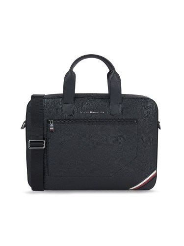 Чанта за лаптоп Tommy Hilfiger Th Central Slim Computer Bag AM0AM11579 Черен