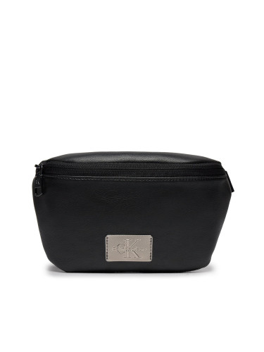 Чанта за кръст Calvin Klein Jeans Tagged Slim Waistbag22 K50K511393 Черен