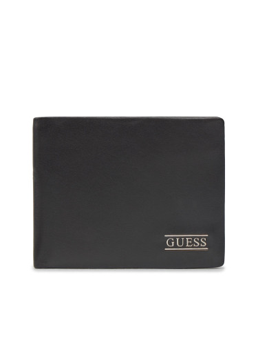 Голям мъжки портфейл Guess New Boston R Slg SMNEBR LEA20 Черен