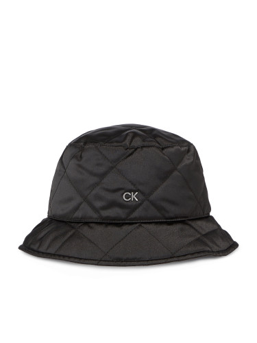 Капела Calvin Klein Diamond Quilt Bucket Hat K60K611512 Черен