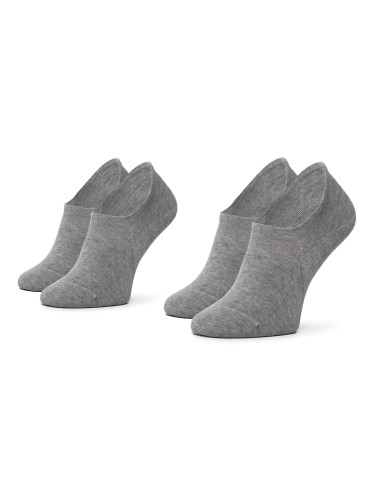 Комплект 2 чифта къси чорапи унисекс Tommy Hilfiger 382024001 Сив