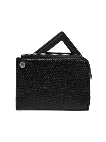 Малък дамски портфейл Calvin Klein Jeans Sculpted Wallet Square Mirror K60K611563 Черен