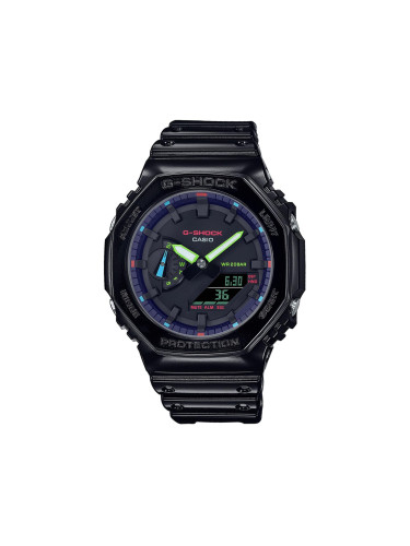 Часовник G-Shock GA-2100RGB-1AER Черен