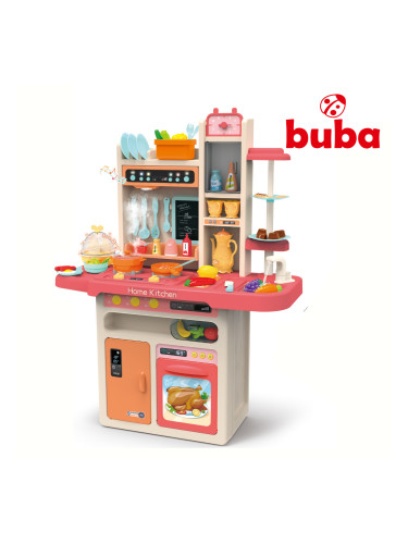 Детска кухня Buba Home Kitchen, 65 части, 889-162, розова