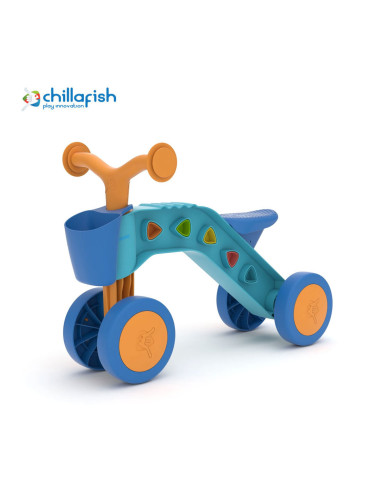 Chillafish Четириколка ItsiBitsi Blocks, 12+ месеца, оранжево/синьо