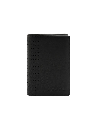 Вертикален мъжки портфейл Police - Gardon, черен