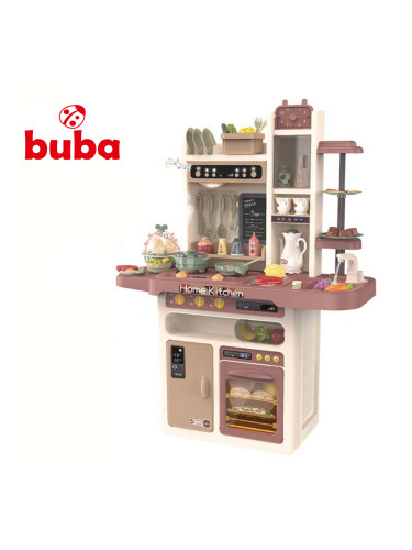 Детска кухня Buba Modern Kitchen, 65 части, 889-212, розова