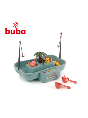 Комплект за риболов Buba Go Fishing, 889-191, патета, сив