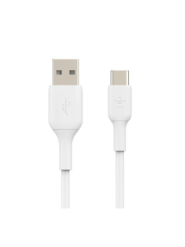 Kабел Belkin BOOST Charge USB-C to USB-A , Бял CAB001bt1MWH