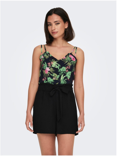 Green-black women's patterned tank top ONLY Nova - Women's