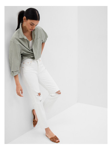 GAP Jeans white straight high rise - Women