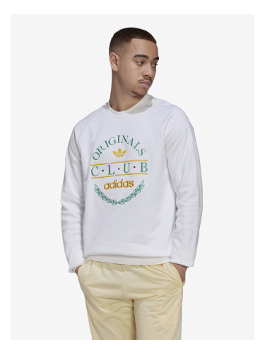 adidas Originals Club men's white sweatshirt