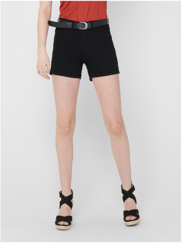 Black denim shorts JDY Nikki - Women's
