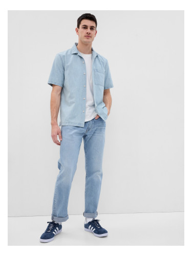 GAP Denim Short Sleeve Shirt - Mens