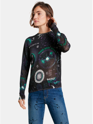 Black Desigual Patterned Sweater Toronto - Women