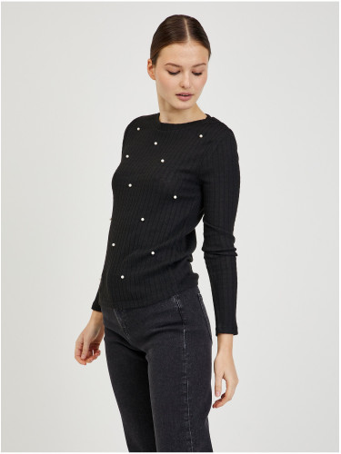 Black Women's Ribbed Sweater ORSAY - Women