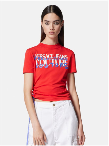 Red women's T-shirt Versace Jeans Couture