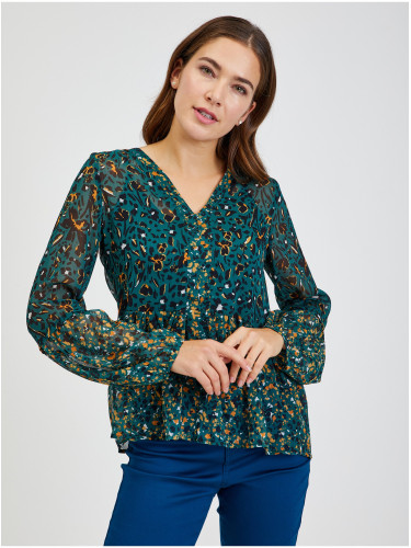Green Women's patterned blouse ORSAY - Ladies