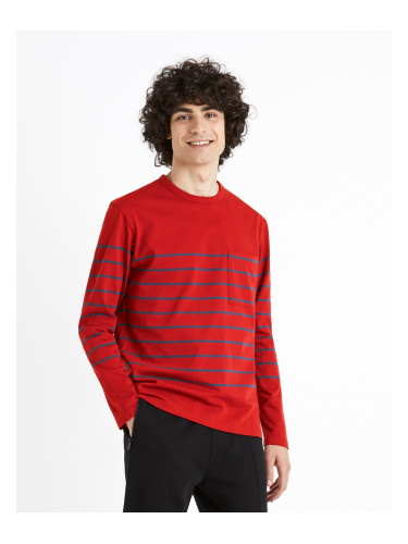 Тениска Celio Striped Veboxmlr - мъже