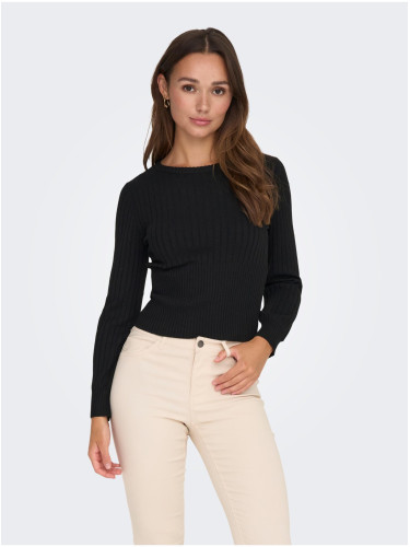 Black Women's Ribbed Sweater JDY Prime - Women