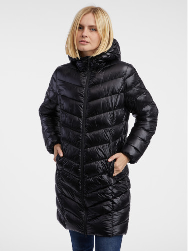 Orsay Black Women's Quilted Coat - Women's