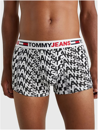 Tommy Hilfiger Underwear Black and White Men's Patterned Boxer Shorts Tommy Jeans