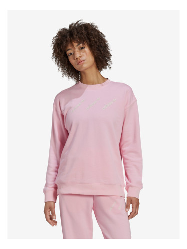 Women's light pink adidas Originals sweatshirt