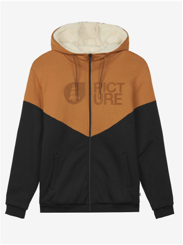 Picture Plush Men's Brown-Black Zip Hoodie - Men