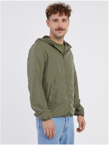 Khaki Mens Lightweight Hooded Jack & Jones Cali - Men