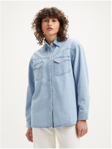 Levi's Light Blue Ladies Denim Shirt Levi's® Dorsey Western - Ladies