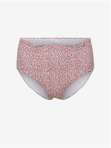 White and Red Floral Swimsuit Bottoms ONLY Ella - Women